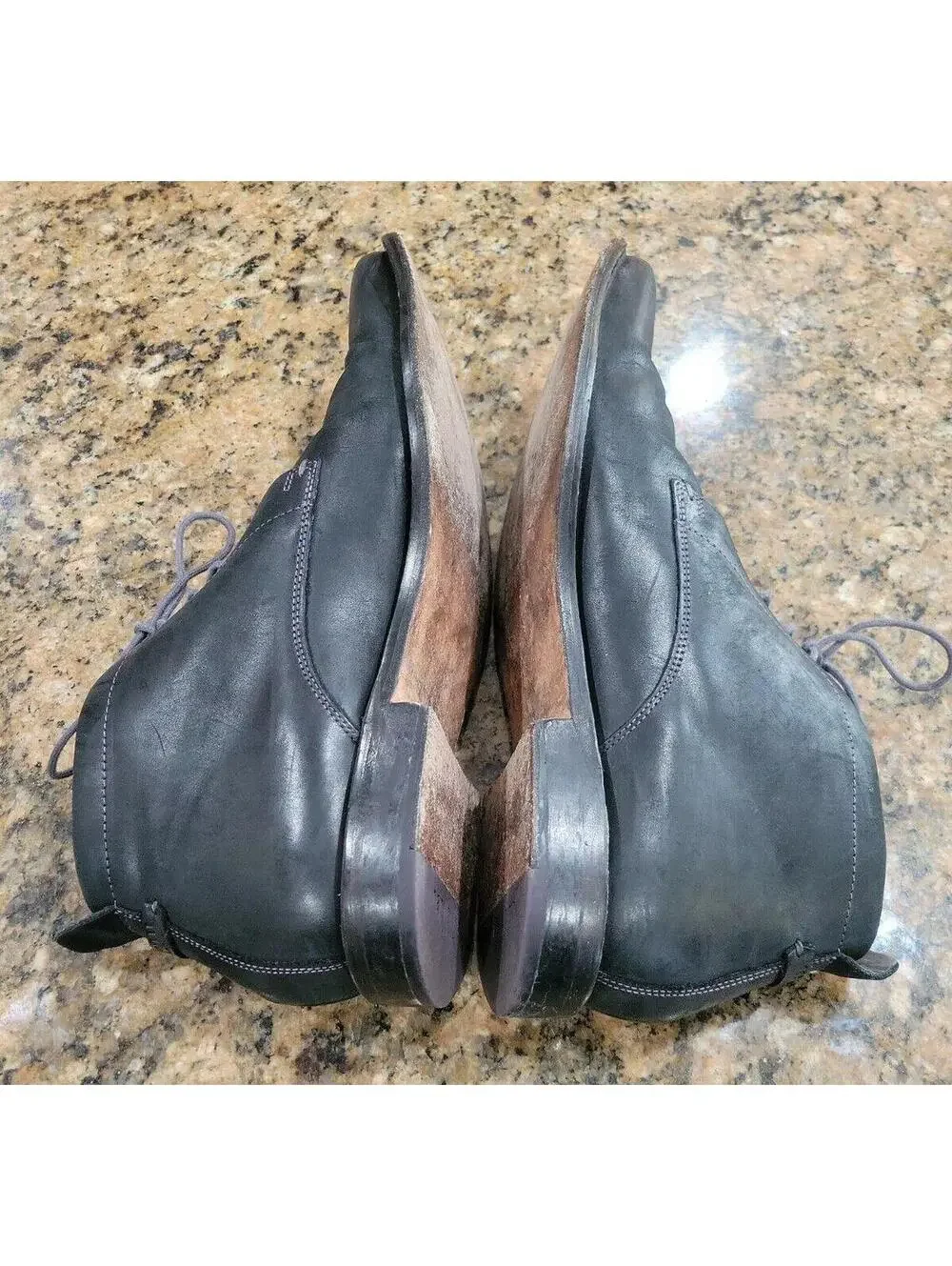 Ted Baker London Mens Boots Chukka Desert Agger 2 Black Leather Ankle Shoes 11